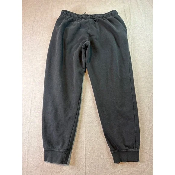 Nike Black Jogger Sweatpants Mens Sz Large Drawstring Comfort Sportswear Tapered - Picture 8 of 8